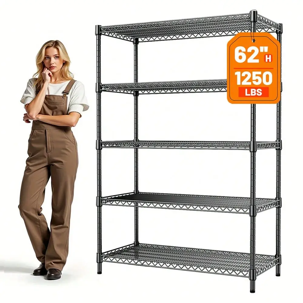 

Garage Shelving Storage Shelf Shelves Heavy Duty Storage Shelving Utility Wire Shelving Unit, Steel Storage Rack For Warehouse P