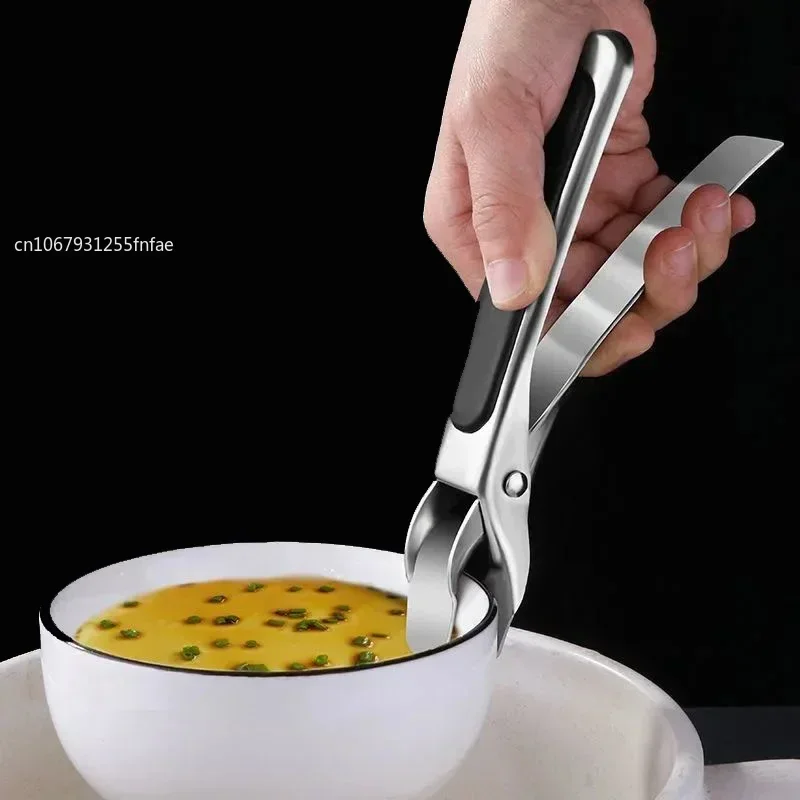 Anti-queimadura pinça clipe prato quente placa antiderrapante tigela clipe retriever pinças alça de silicone tigela pratos anti-queimadura ferramenta de cozinha