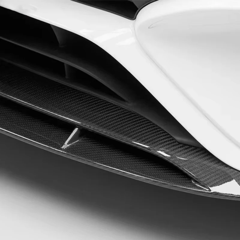 W118 Prepreg Dry Carbon Fiber Bodykit Front Spoiler Splitter Bumper Lip Diffuser for  Benz W118 C118 AMG CLA45S