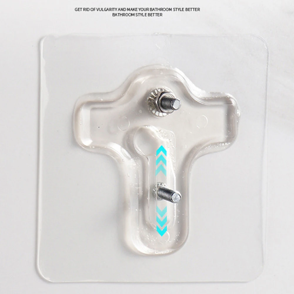 Variable Distance Double Hole Screw Sticker No Punching Wall Picture Hanger Camera Nail Free Stickers Screw Hook Wall Hanger