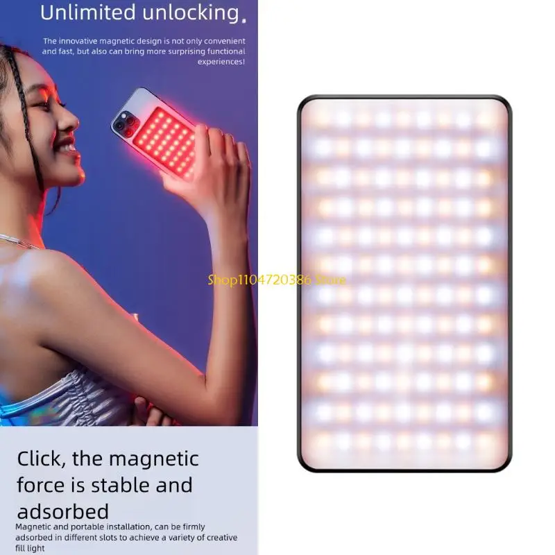 K0EA كاميرا الهاتف الذكي الاحترافية ذات الإضاءة الطويلة CRI96+ 22 خطة خليط من الألومنيوم لعواقب المشهد