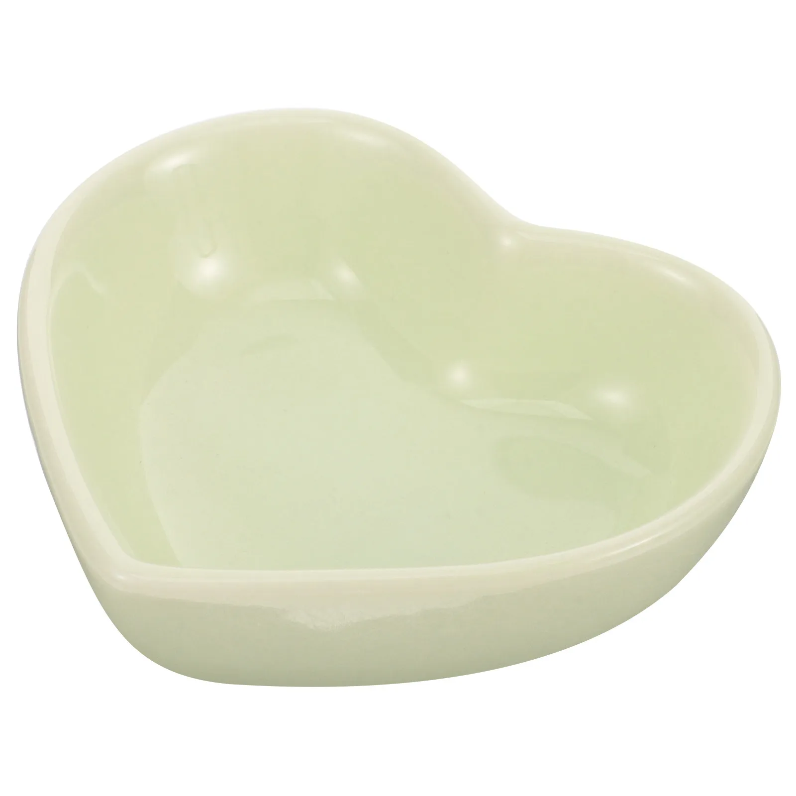 Heart Shaped Ceramic Hamster Bowl Smooth Surface Pet Food Dish for Hamsters Rabbits Squirrels Small Animals Feeding Supplies view 3