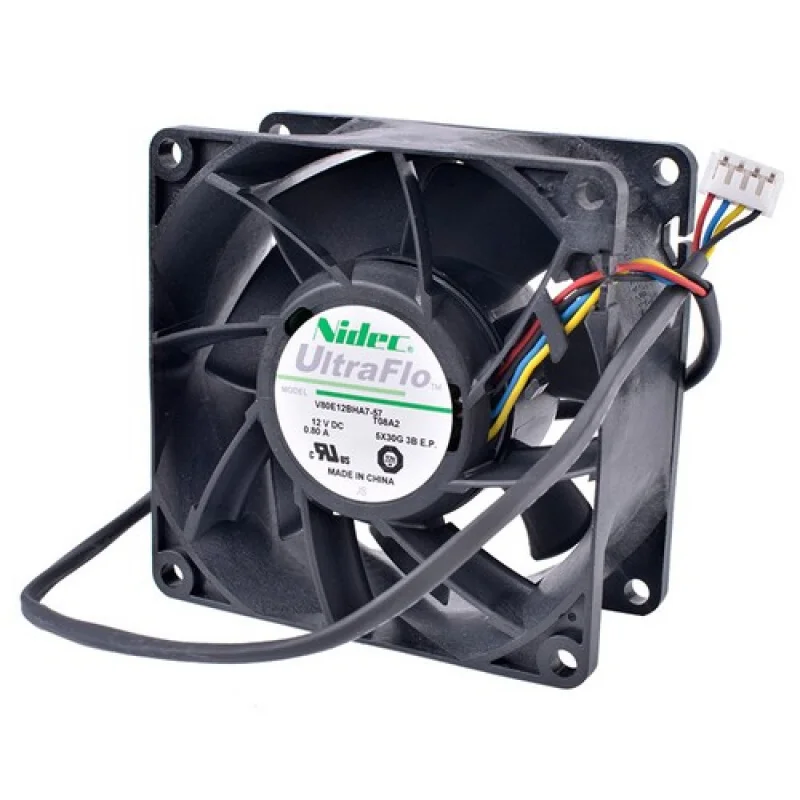 

L для Nidec V80E12BHA7-57 8038 12 В 0,80 А 8 см Sever Охлаждающий вентилятор