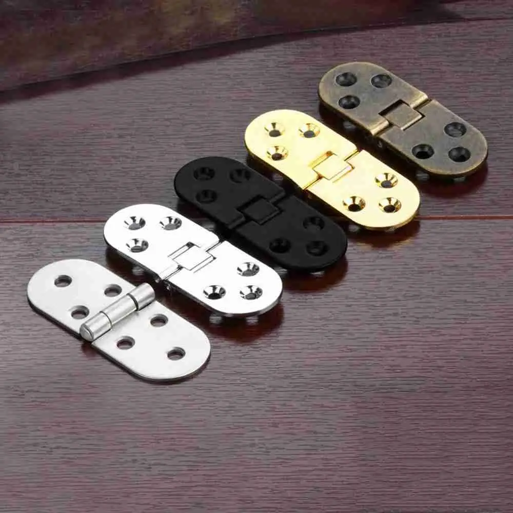 Zinc Alloy Cabinet Hinges Furniture Accessories Door Hinge Flush Hinges Door Semicircle Butterfly-shaped Furniture Accessories