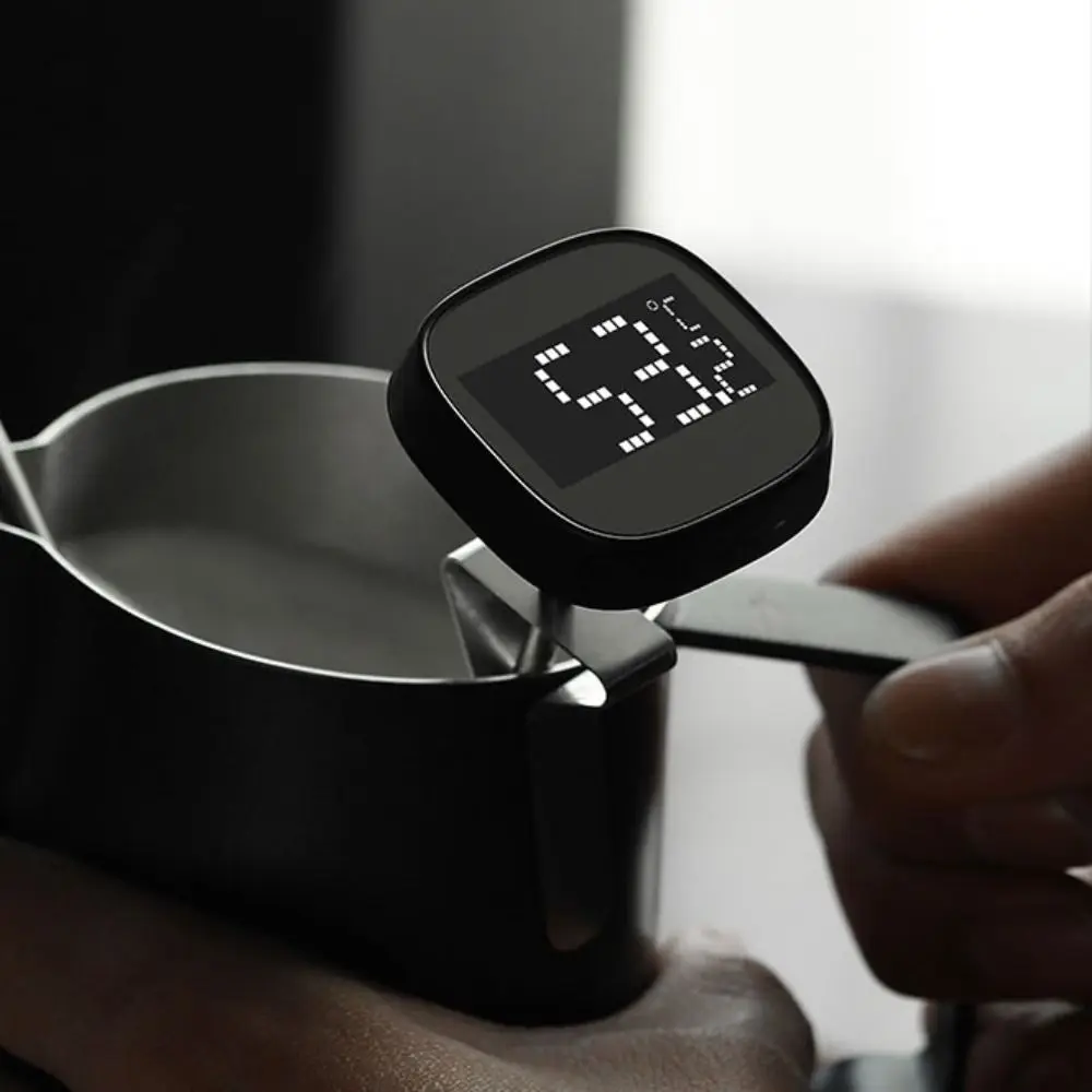 

Electronic Instant Read Digital Thermometer Large Screen Accurate Coffee Thermometer with Clip Professional Food Probe Cafe