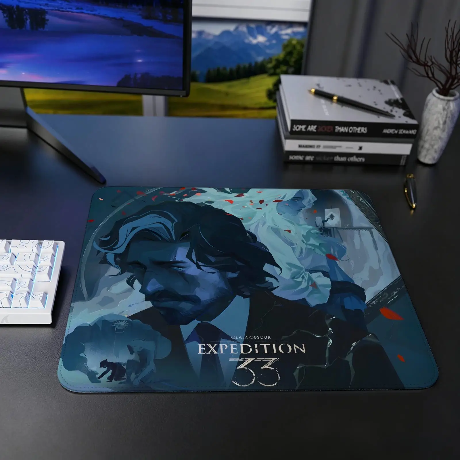 Regular gaming mouse pad Clair Obscur Expedition 33 S/M/L size Office mouse pad Laptop desk mat Stitched edge mouse pad
