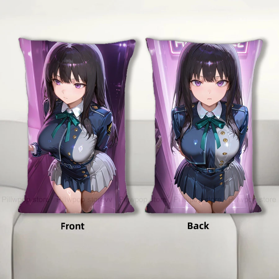 

Dakimakura Anime Takina Inoue Body Pillow Cover Sofa Cushion Double-side Print Throw Pillow Case 40X60cm