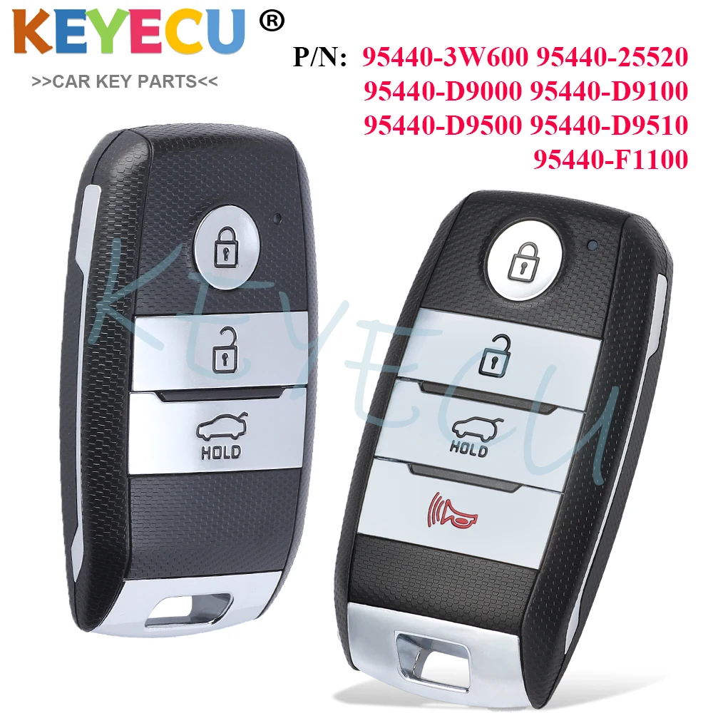 KEYECU Smart Remote Key for Kia Sportage 2016 2017 2018 2019 2020 433MHz 95440-3W600 95440-D9500 D9510 D9100 D9000 95440-F1100