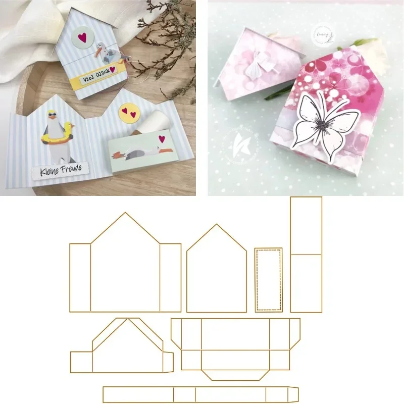 Wal mit Papierbooten, Wohnwagen-Stempel und -Schablonen – Neuheit 2026 für Scrapbook, Tagebuch, Dekoration, Prägeschablone, DIY-Grußkarten