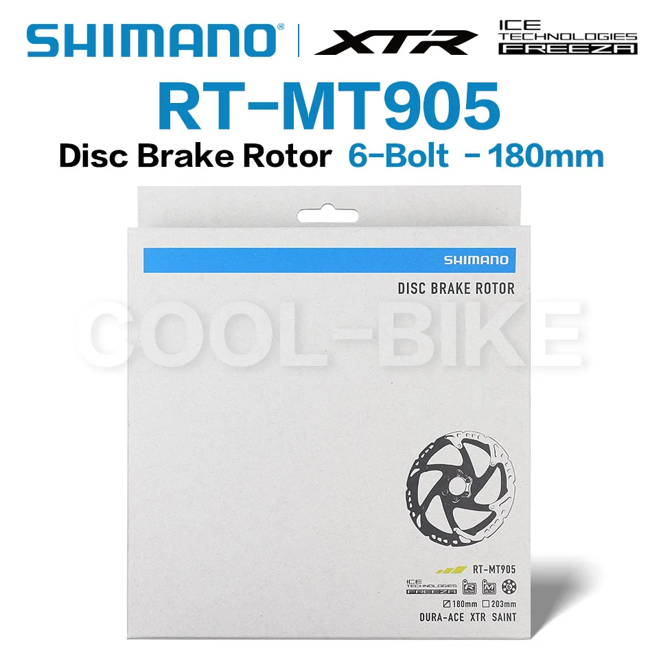 

SHIMANO XTR RT MT905 6-Bolt Disc Brake Rotor RT MT905 6-Bolt ICE TECHNOLOGIES FREEZA - 203mm 180mm RT-MT905 bicycle Part