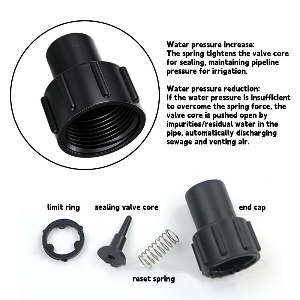 End-Flush Valve for Agricultural Micro Drip Irrigation Tape 3/4