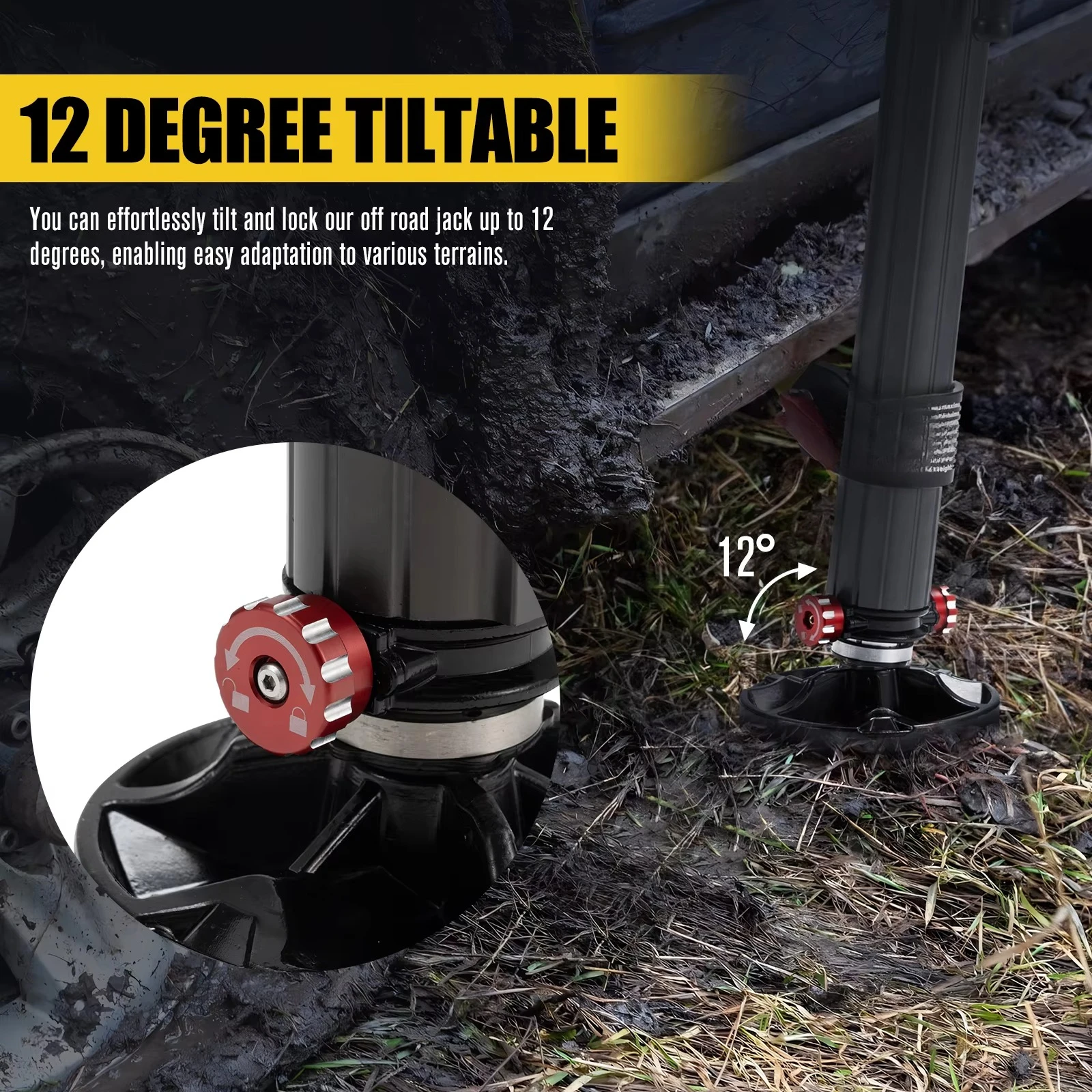 Long Ram Recovery Jacks Hydraulic Farm Jack for 4x4 OffroadINDUST 2 Ton Load Capacity Aluminum Hydraulic Recovery Jack