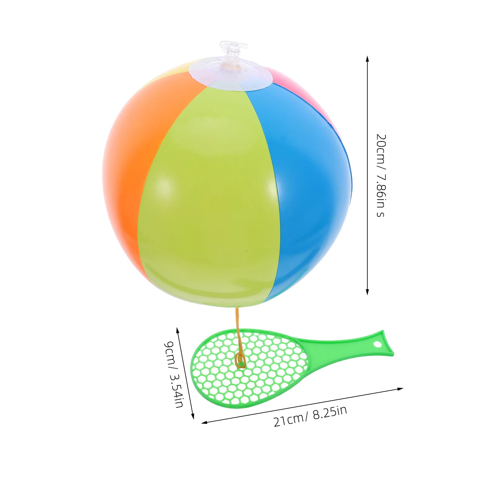 5 pièces jouets de plein air pour les tout-petits plage Sport balle gonflable été sauter piscine enfants raquette gonflable Handball Sports