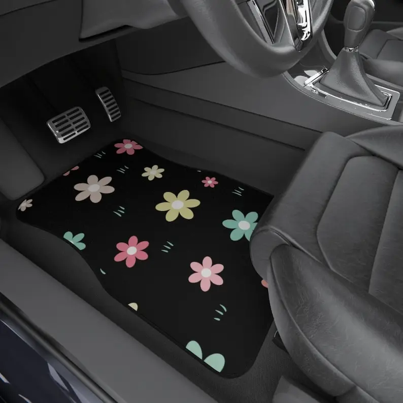 Girly Floral Car Mats (Set of 4)