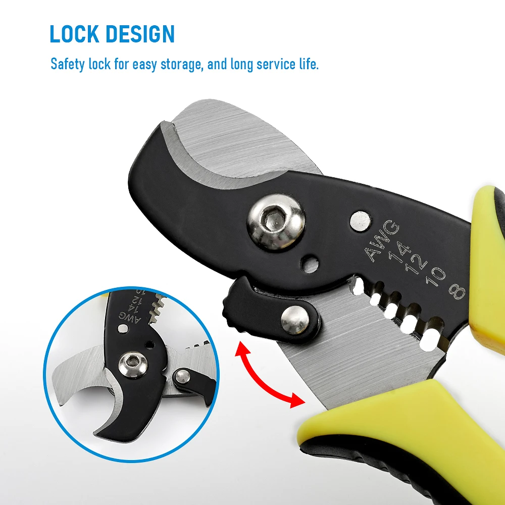 Wire Stripper Tools Multitool Plier Crimper Cable Cutter Multifunctional Stripping Tool Crimping Pliers Terminal