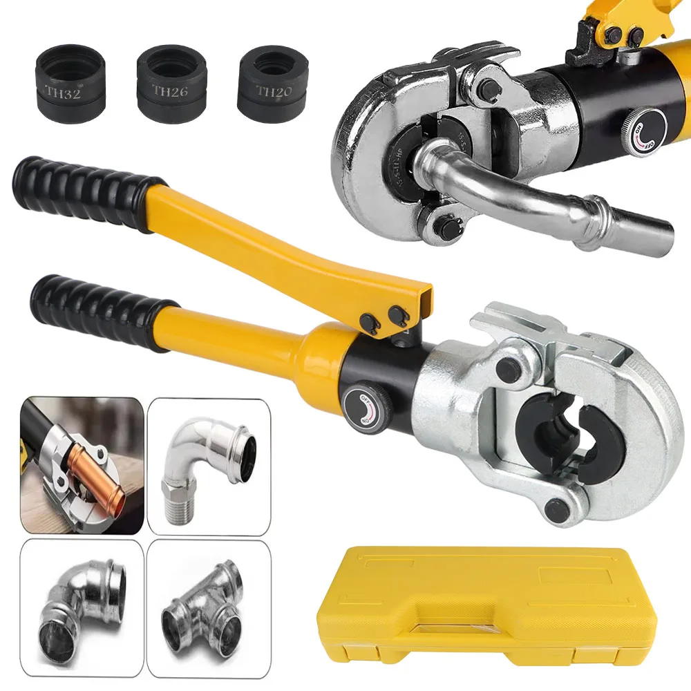 Adjustable Portable Manual Hydraulic Pliers Universal Electric Cable Copper Clamping Pipe Tube Crimping Tool YQK-70 Repair Kit