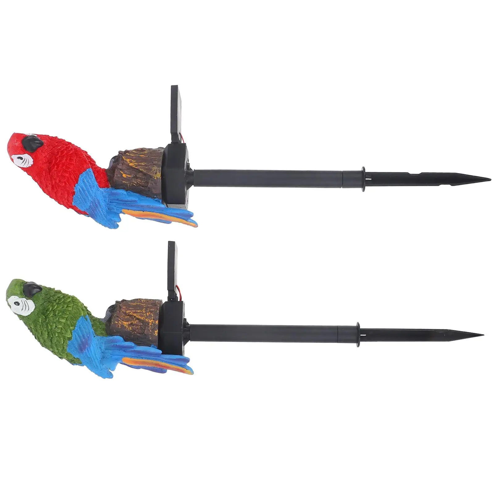 

2Pcs Solar Lights Resin Lawn Stake Garden Decorative LED Outdoor Lighting Red Garden Decorative Light Solar Powered