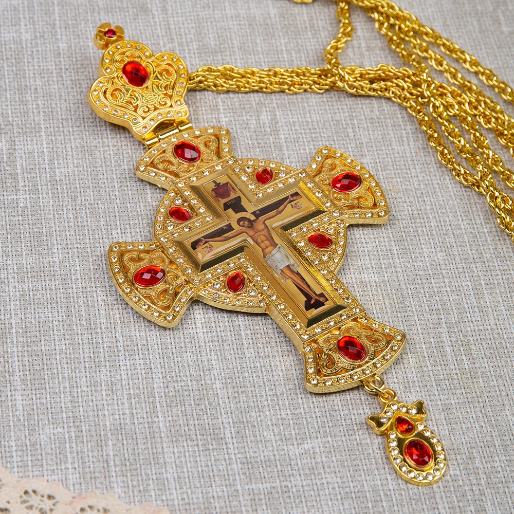 Tradycyjny bizantyjski krzyż p – Cross Pendant Necklace Gold recenzja i cena