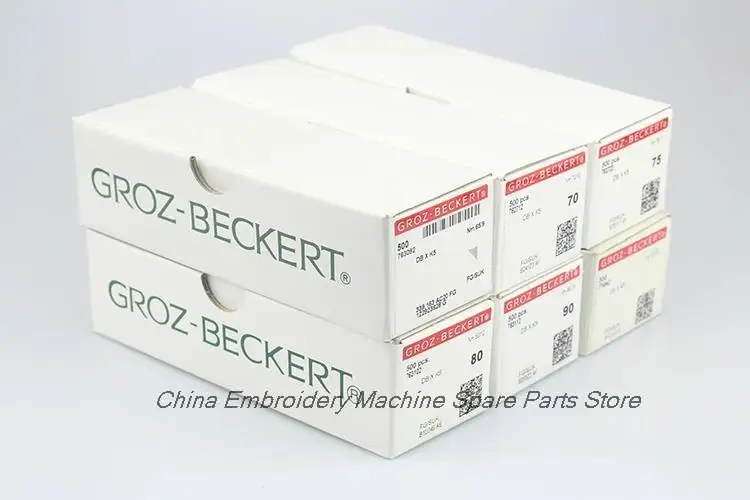 500pcs Silver Needle Germany Grotz GROZ-BECKERT DbXK5 Db*K5 8 9 10 11 12 14 16 Computer Embroidery Machine Accessories