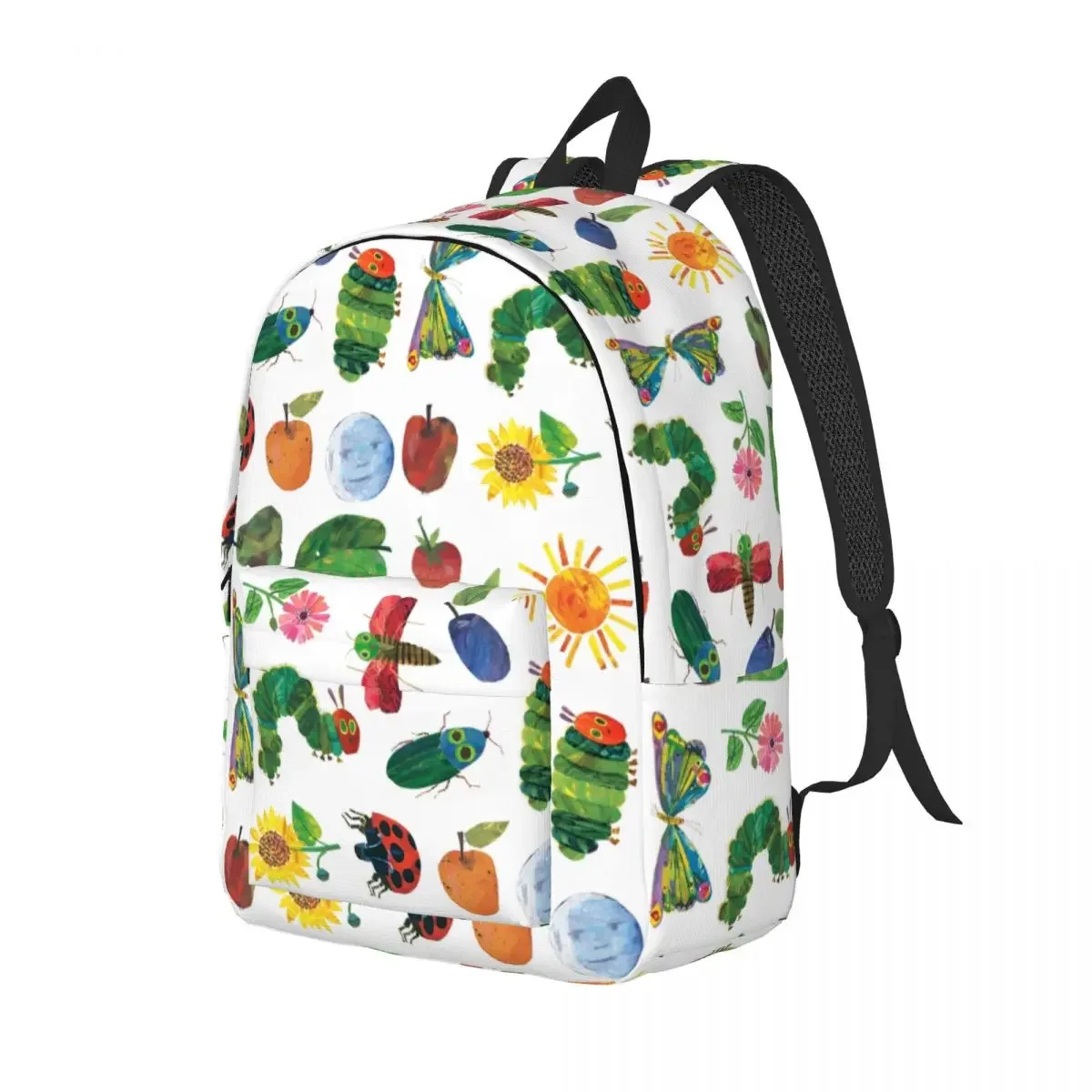 The Very Hungry Caterpillars Butterfly Teenage Backpack Sports Work Cartoon Book Daypack Men Women Laptop Computer Canvas Bags