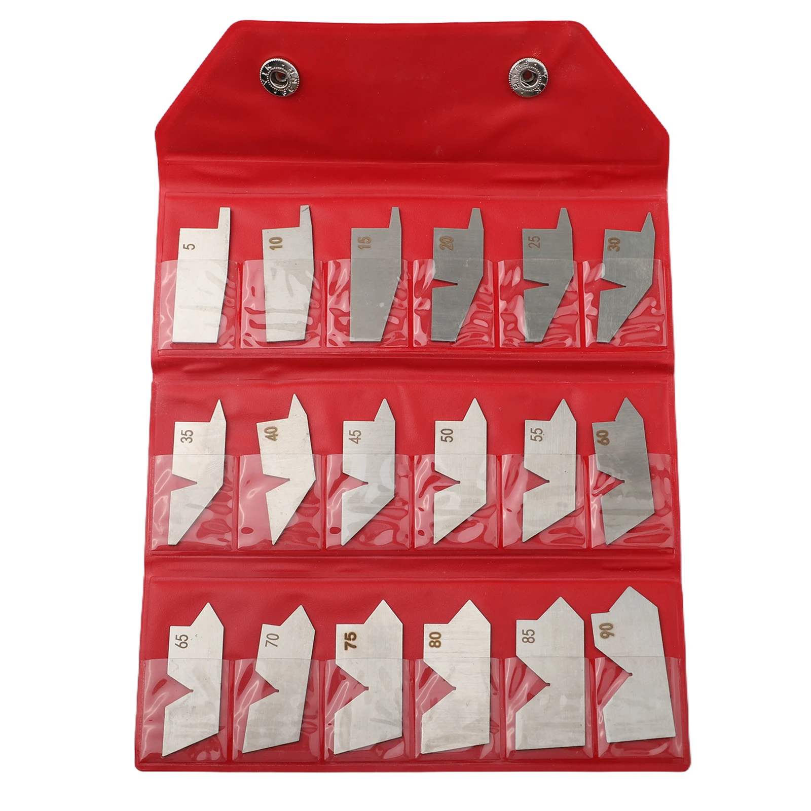 Professional Measurements As Pictured Angle Gauge Set 18 Piece Angle Gauge Set For Inspectors Angle Gauge Angle Checking Set