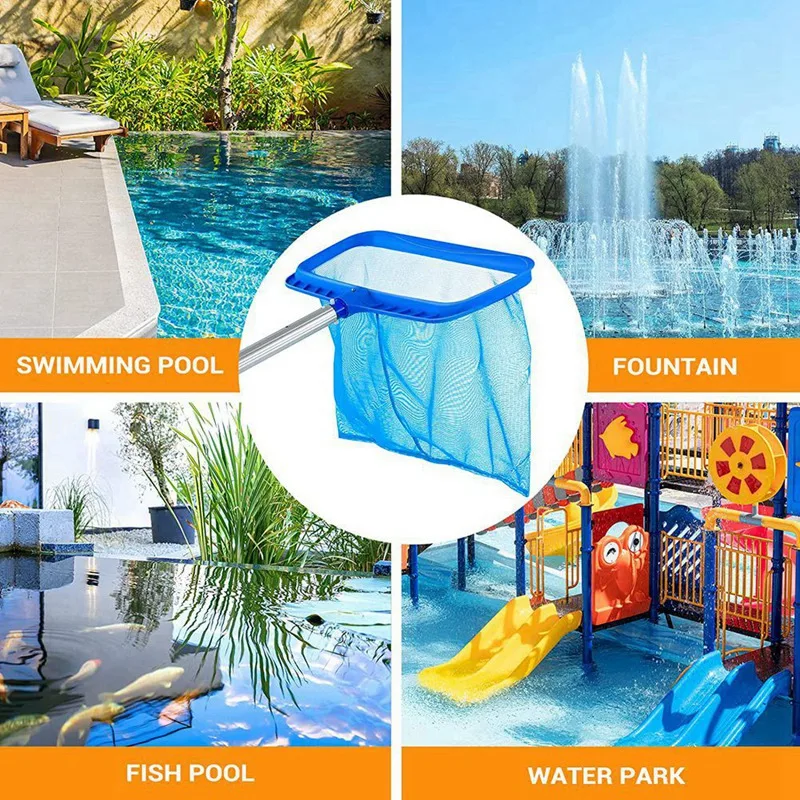 Pool Skimmer,Pool Skimmer Net,Swimming Pool Leaf Skimmer Net Larger Capacity Pool Net For Cleaning,Debris Pickup Removal