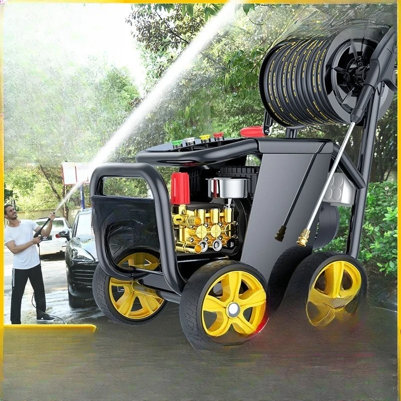 

Car washing machine 220v commercial high pressure high power car wash shop farm cleaning machine water pump brush car water pump