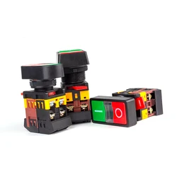 22mm/25mm/30mm APBB-22/AS22/PPBB-30 on/Off Start Stop Push Button Switch 10A/660V Self-reset/Momentary Light Switch