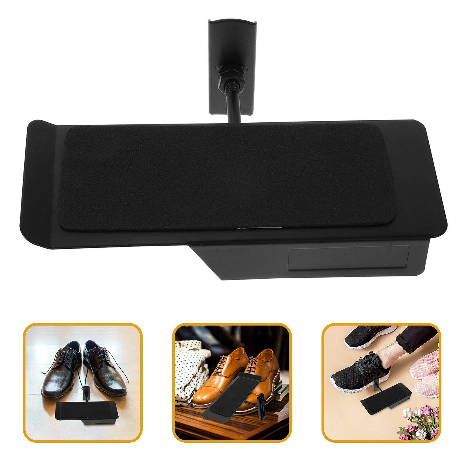 

Adjustable Metal Shoe Mounted Stainless Steel Antislip Design Floating Sneaker Display Shelf Organizer Rack