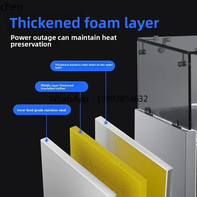 ACC Fresh-Keeping Countertop Refrigerated Display Salad Cabinet Desktop Pizza Operation Table Freezer