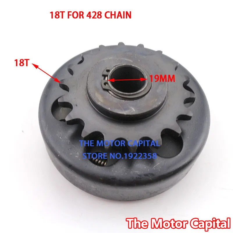 18 Tooth 19mm or 20mm 428 Chain Go kart Centrifugal Clutches for go  clutch Predator 168 Engine