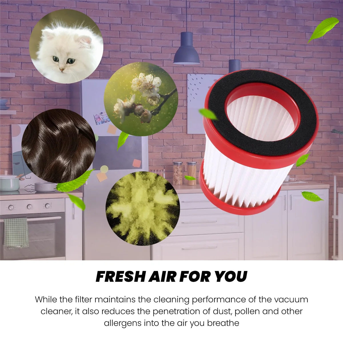 فلتر Hepa لـ xiaomi deerma vc01 vc01max ، منظف يدوي ، إكسسوارات بديلة ، 3 ro