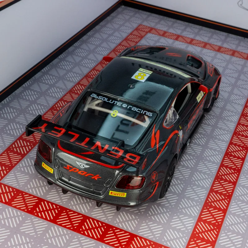 

CCA 1:24 Bentley Continental GT3 Aobo модель автомобиля из сплава, дверь автомобиля может открыть детский акустооптический игрушечный автомобиль с богатыми деталями