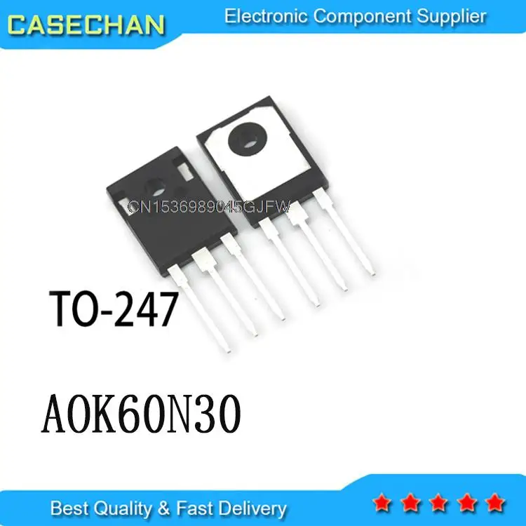 10PCS Nuovo e Originale K60N30 60N30 TO-247 60A 300V AOK60N30