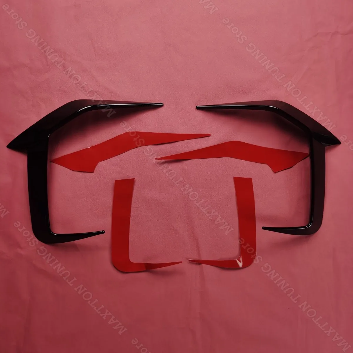 2er-Set Frontstoßstangen-Seiten-Spoiler Windmesser Canards Lufteinlassabdeckung Bodykits für BMW 5er G60 G61 M Sport 2023 2024 2025 2026 – Detail 6