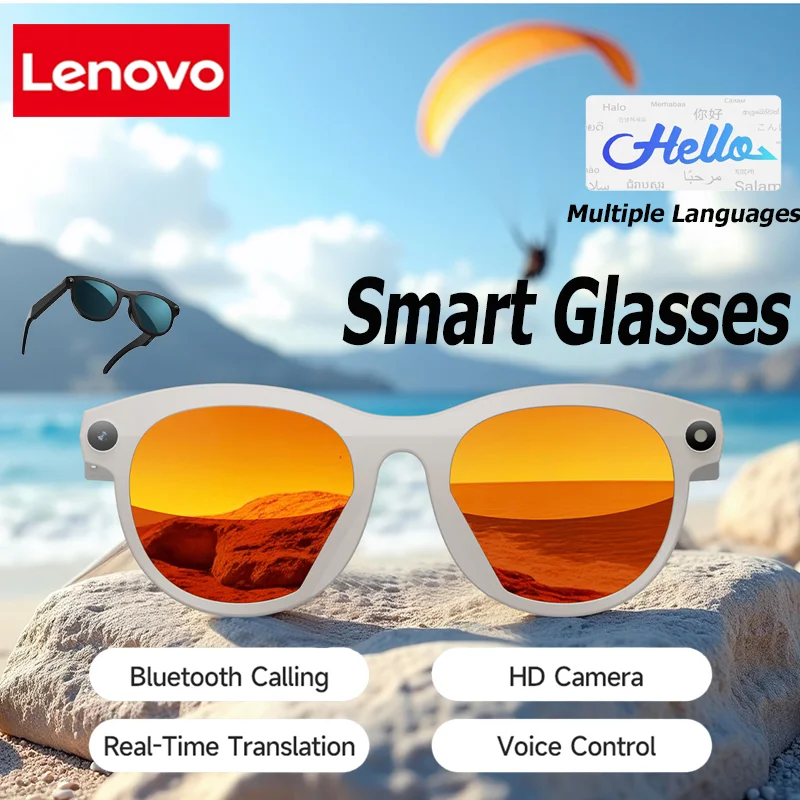 

Умные очки Lenovo 8K AI: многофункциональные, с Bluetooth-звонками, голосовым помощником, музыкальным плеером, переводчиком, камерой. Отличный подарок.