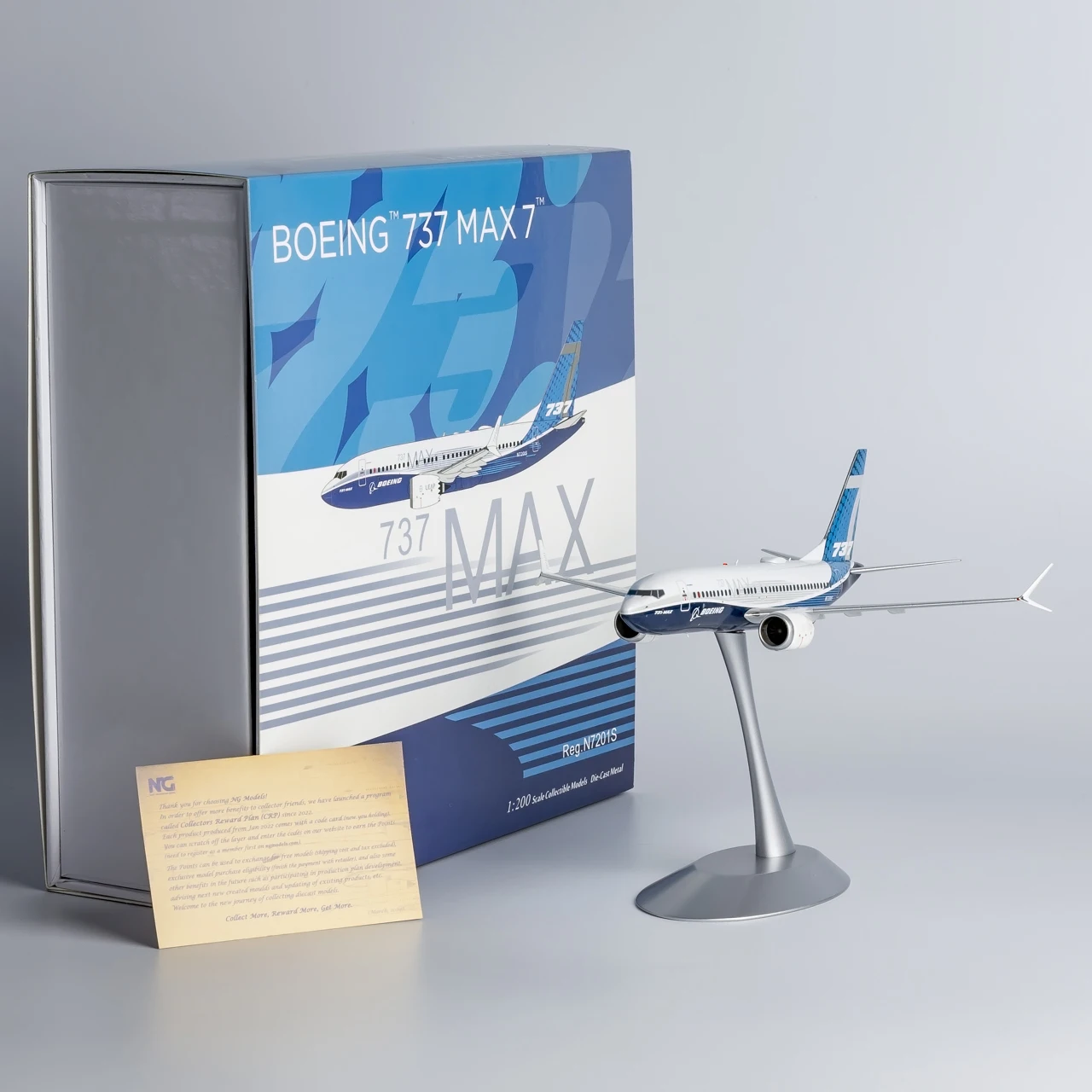 91001 Alloy Collectible Plane Gift NG Model 1:200 Boeing B737 MAX 7 