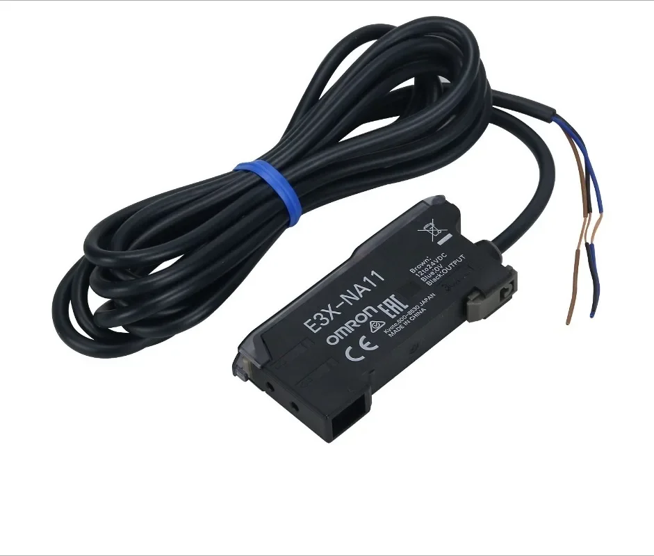 Maxgeek E3X-NA11 Optical Fiber Amplifier Original 12 to 24VDC Fiber Optic Amplifier NPN Output for OMRON