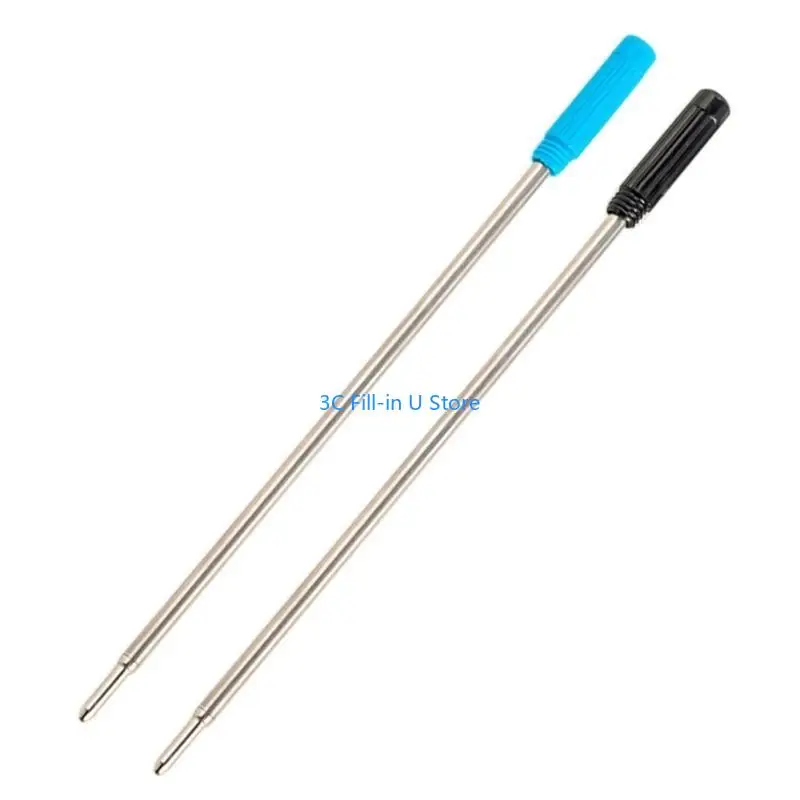 

G8TA 50Pcs Ballpoint Pen Refills for Multifunction Pen Metal Refills for Twist Action Ballpoint Pen Crystal Pen Refills