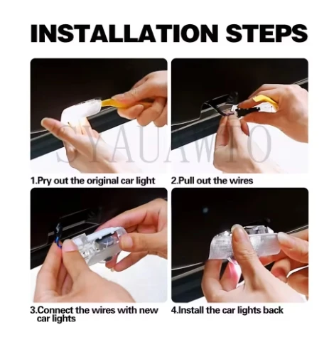 LED Car Door Logo Projector Welcome Ghost Shadow Light Accessories For LEXUS RX ES GX LS LX IS GS RC UX Series IS250 IS300 IS350