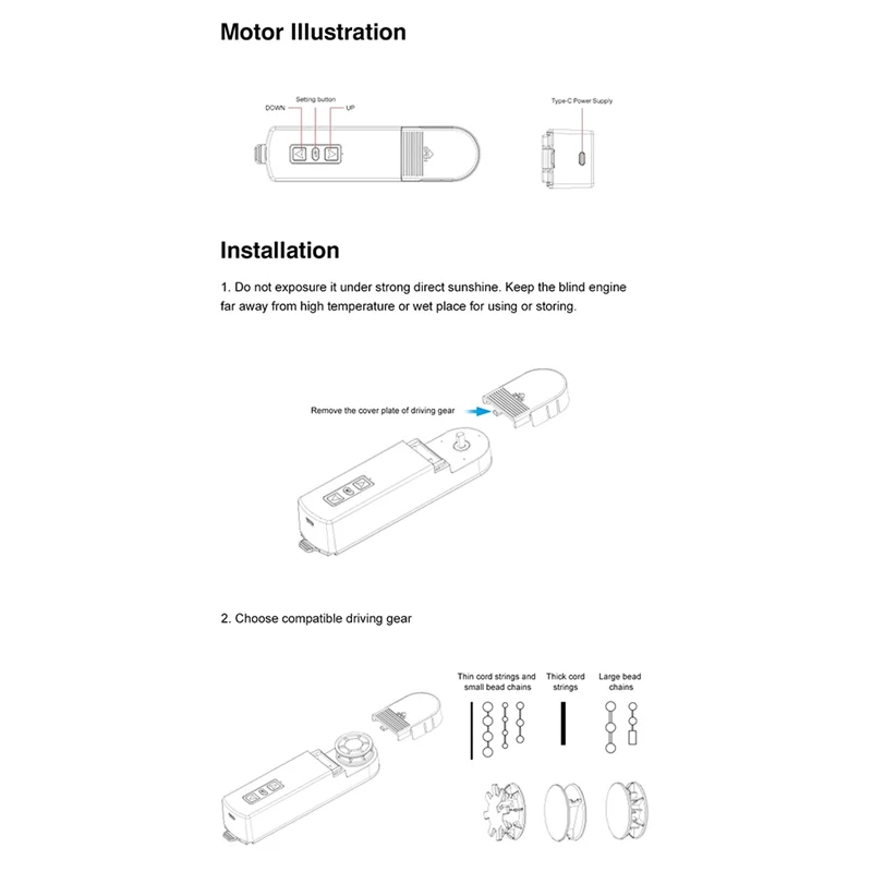 B03B-Motor Tirai Listrik Motor Rana Rol Tuya Zigbee3.0 Kabel Tarik Listrik Steker UE