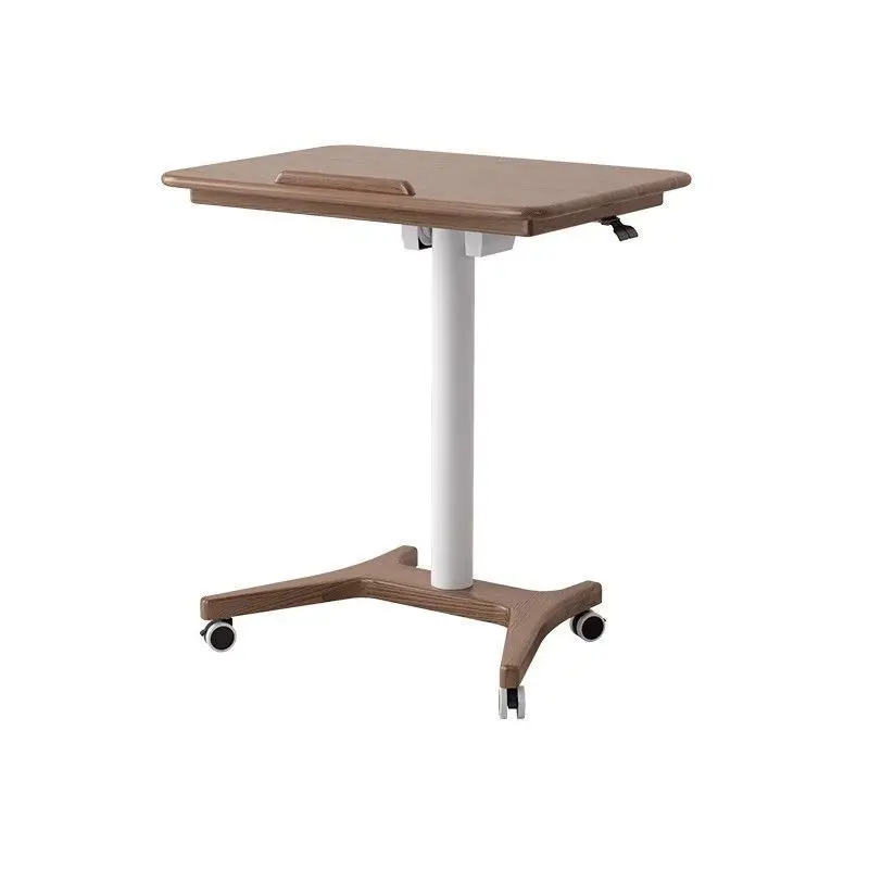 

Mobile lifting table Standing desk Study desk Solid wood Walnut computer table Lifting pulley