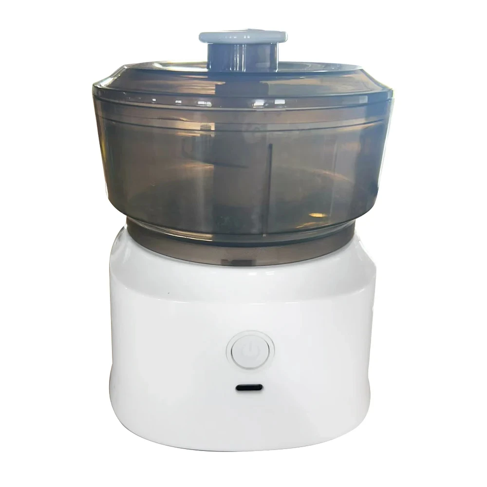 مكبس الثوم الكهربائي اللاسلكي الصغير ثنائي الغرض هريس الثوم 350 مللي المطبخ تقطيع الطعام USB شحن مفرمة اللحم الخضار