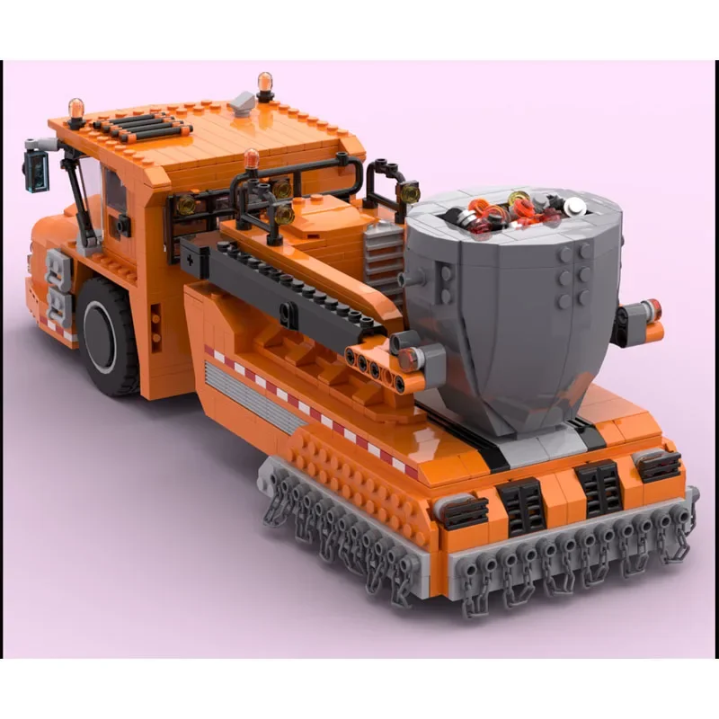 

MOC-210587 Металлическая фабрика, разплавленный лох, транспортная машина, модель строительного блока, 1174 деталей, креативная детская игрушка на день рождения для мальчиков