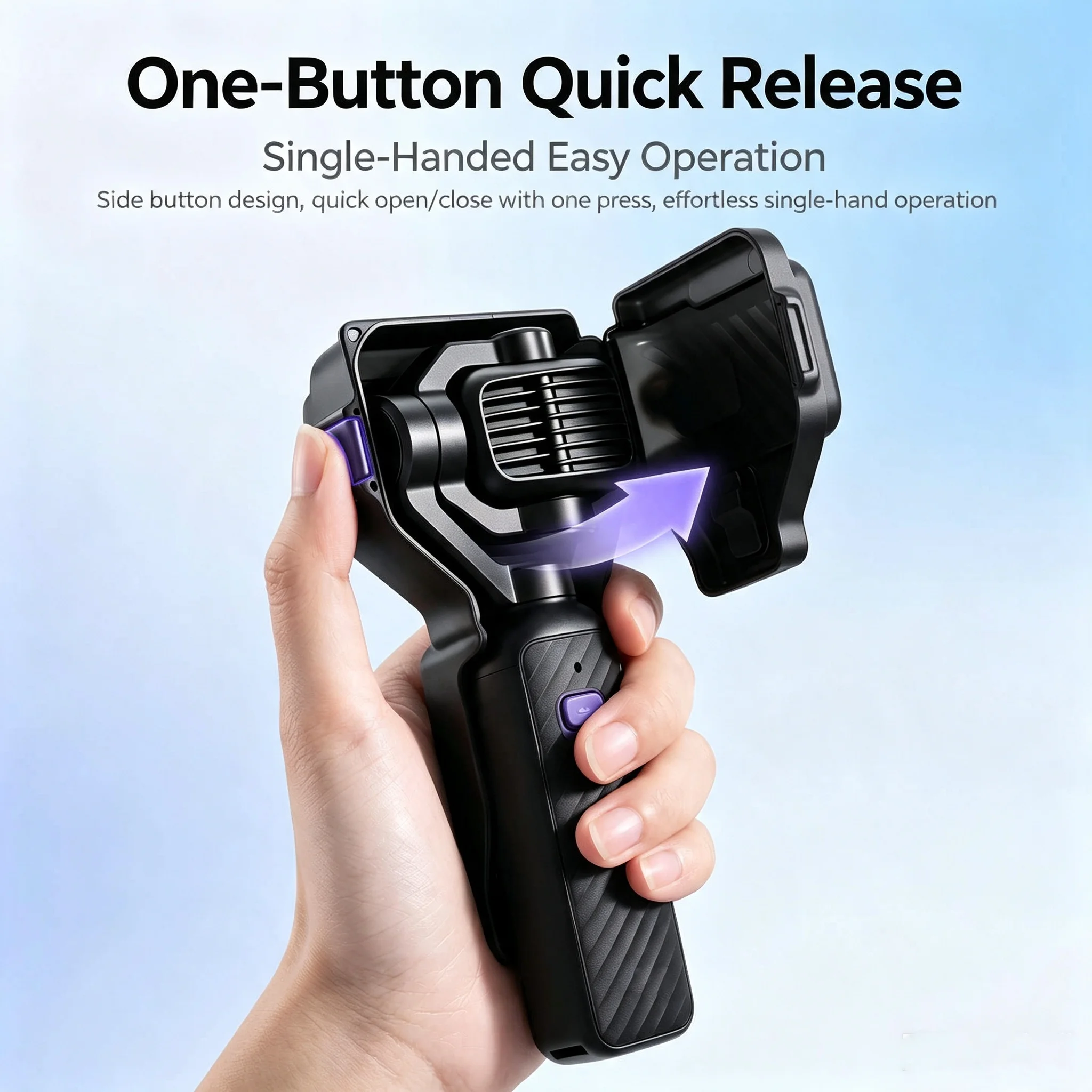 for DJI Pocket 4 Pro Magnetic Gimbal Protective Cover One-Key Quick Open Precision 1:1 Mold Ultra-Light 67.1g Scratch-Free ABS