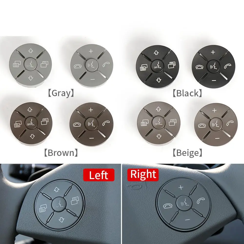 For Mercedes W164 W251 Car Multi-function Steering Wheel Key Control Knob Button Cover For Benz ML GL R Class 1648700558 07-11