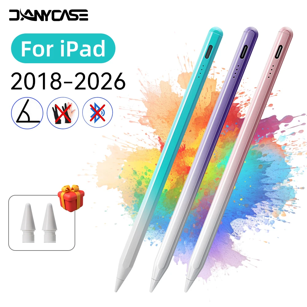 

Stylus Pen for Apple IPad for IPad Pencil Accessories 2025 A16 10th 11th Gen 2018 Pro Air Palm Rejection Power Display Stylus