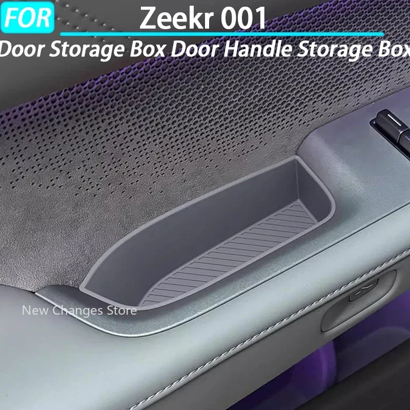 

For Zeekr 001 2024 2025 Car Door Silicone Storage Box Door Handle Silicone Storage Box Interior Upgrade Parts