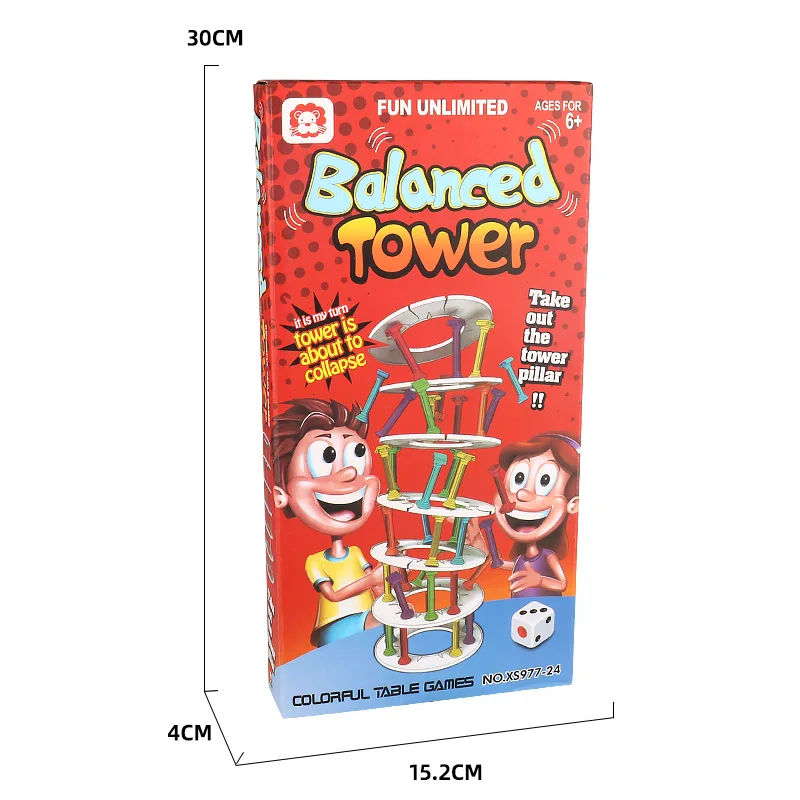 Funny Balance Tower Collapse Game, Parent-child Interactive Family Party Board Game Educational Toys kids friend birthday gifts