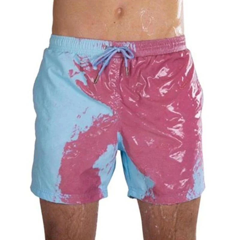 Calção de banho seca rápida masculina, shorts de praia, moda praia, shorts esportivos, calções de banho curtos, Harajuku, 2022